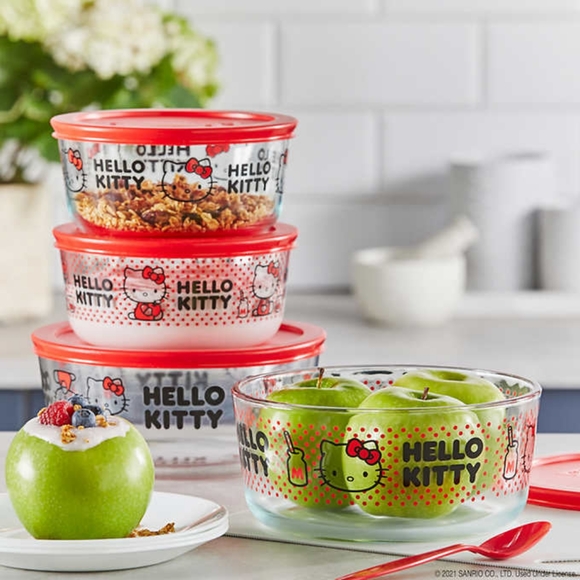 Hello Kitty Pyrex 8 Set. - Picture 6 of 6